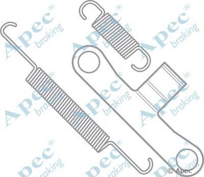 APEC BRAKING kit727 -  Комплектующие, тормозная колодка